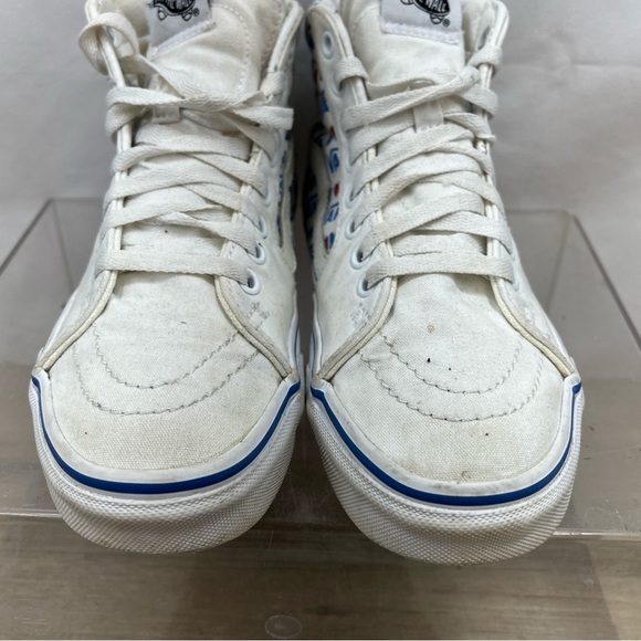 Vans Off The Wall I Love My Vans White Sneakers High Tops Womens Size 6‎ - Picture 6 of 10